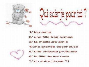 QUI SUIS JE POUR TOI